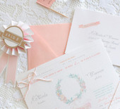 Peach Australian wedding