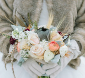 Gold winter wedding inspiration