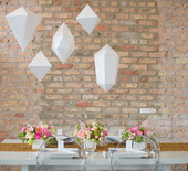 Geometric wedding inspiration