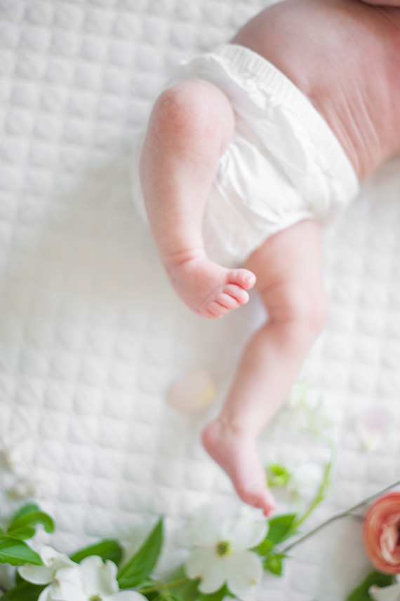 Spring floral newborn photos by Matt & Julie Weddings | Flowers by Bows and Arrows | 100 Layer Cakelet