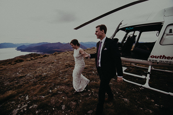 New Zealand mountaintop elopement