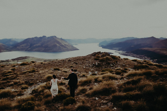 New Zealand mountaintop elopement