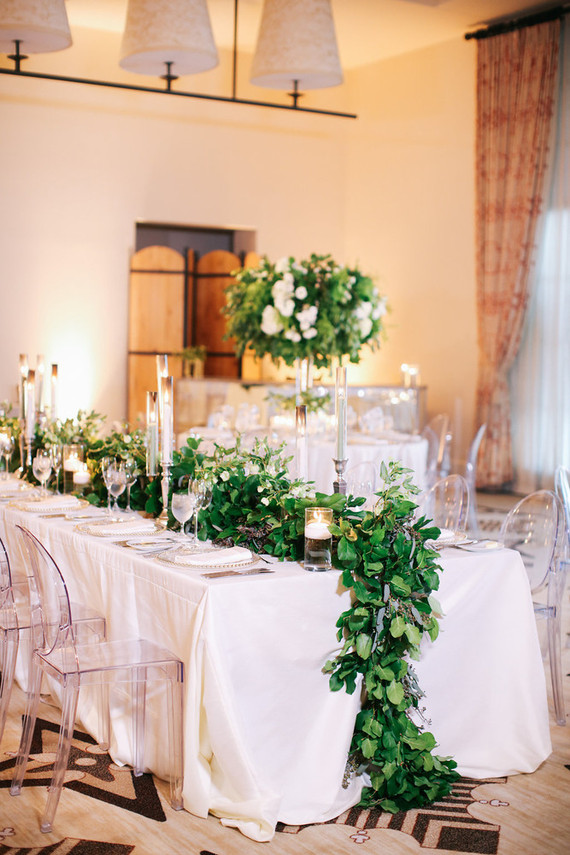 Elegant wedding tablescape