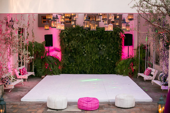 pink dance floor