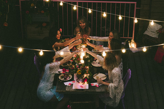 Bohemian summer dinner party