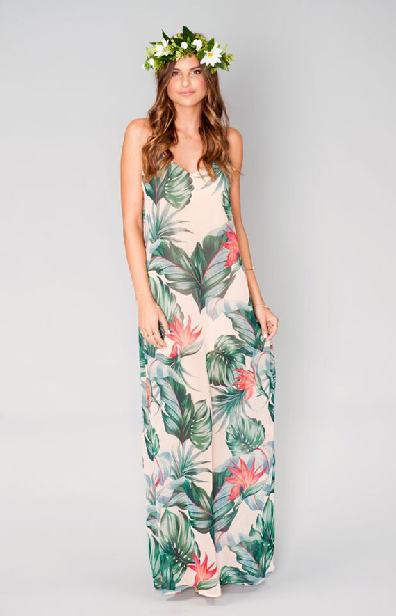 Tropical Wedding Party Dresses 8