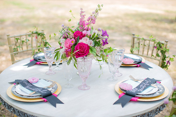 Bridal shower tablescape