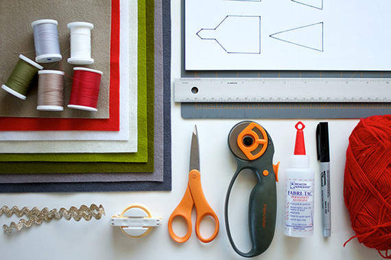 DIY felt stocking tutorial with Walnut Animal Society