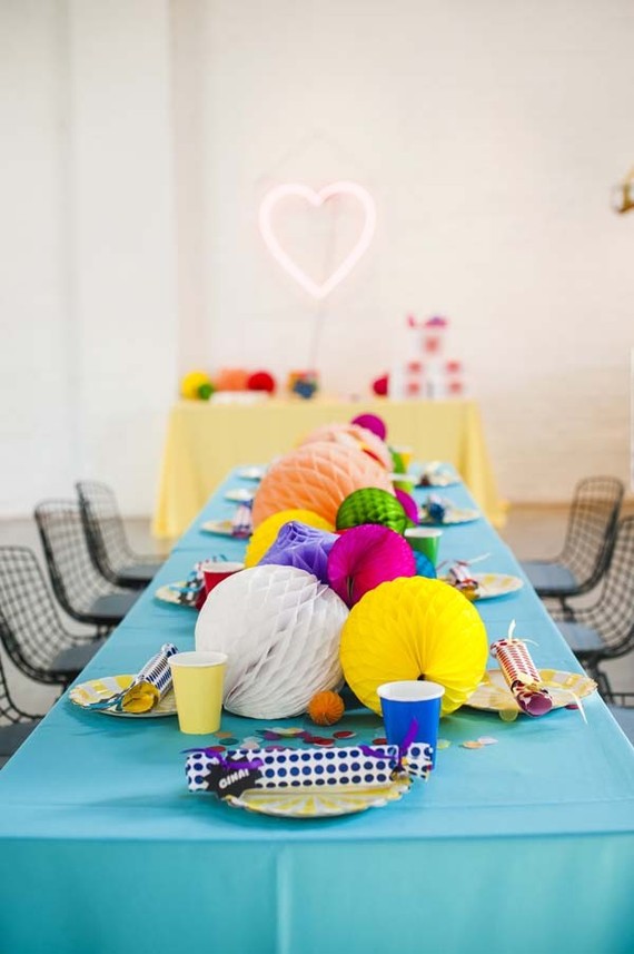 Colorful baby shower