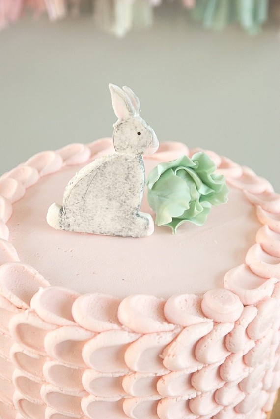 Bunny birthday cake