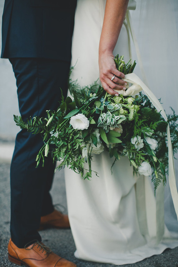 Green and white bouquet