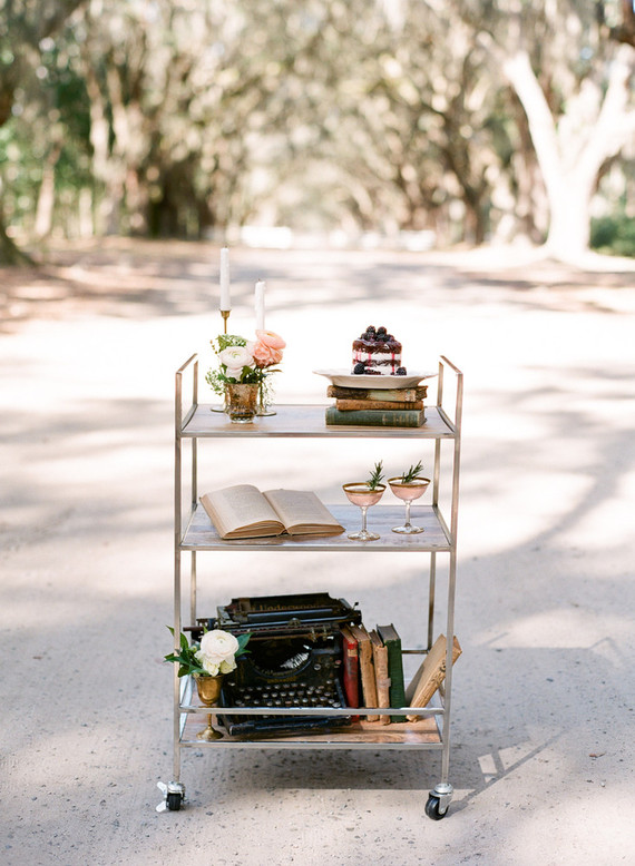 Vintage dessert cart