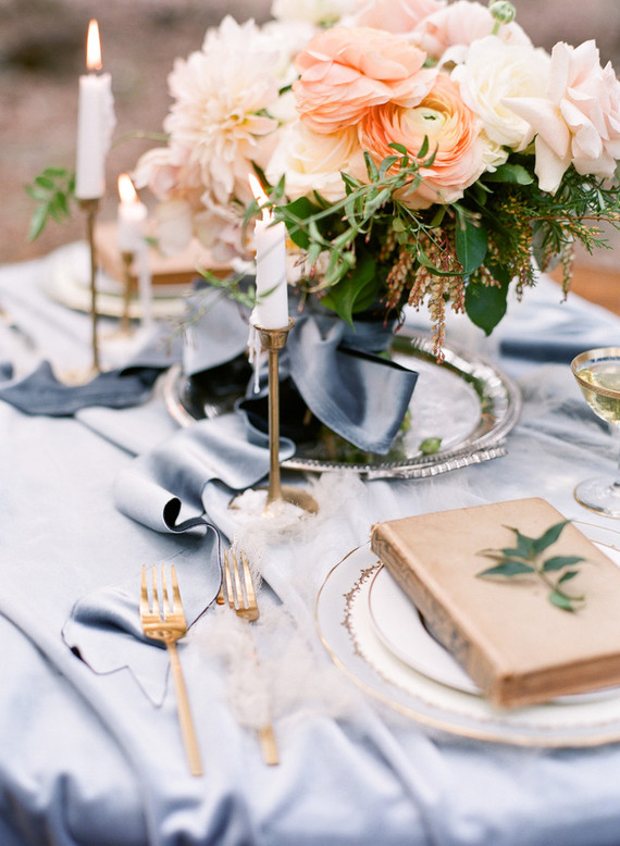 Vintage spring tablescape