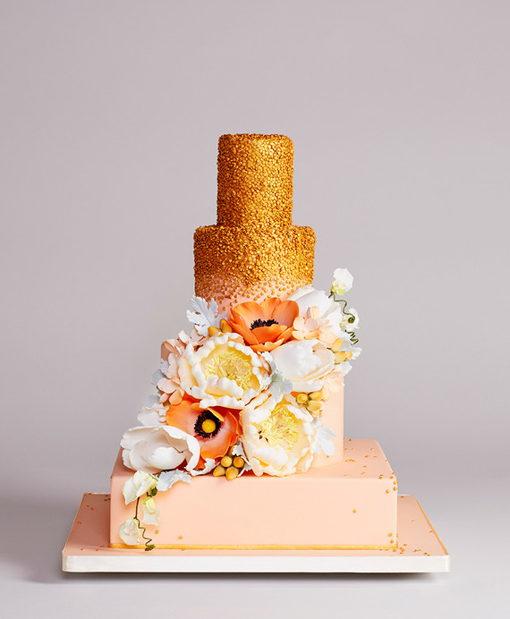 Modern wedding cake