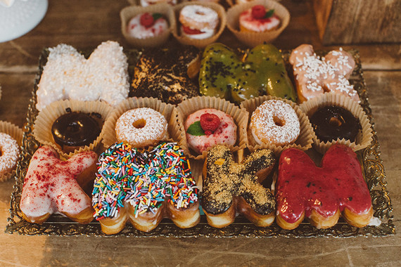 Letter donuts