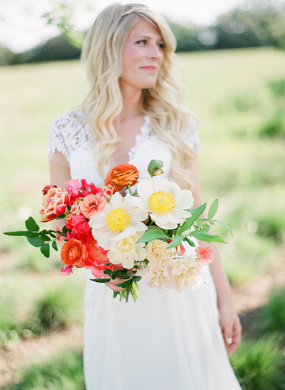 Spring bridal bouquet