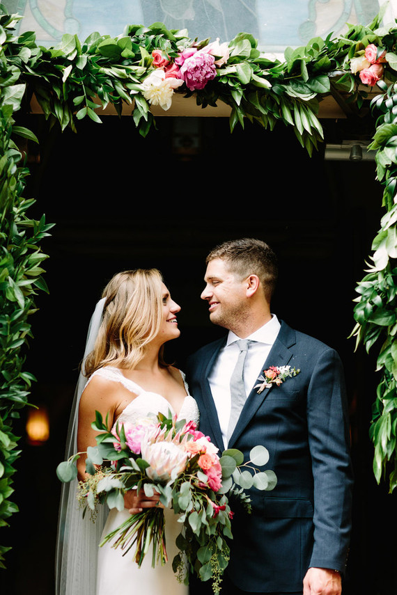 Boho wedding portrait