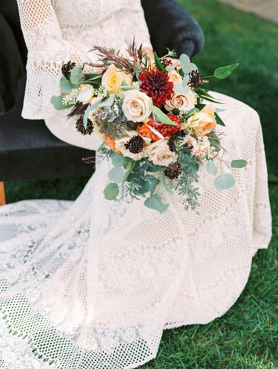 Summer bridal bouquet