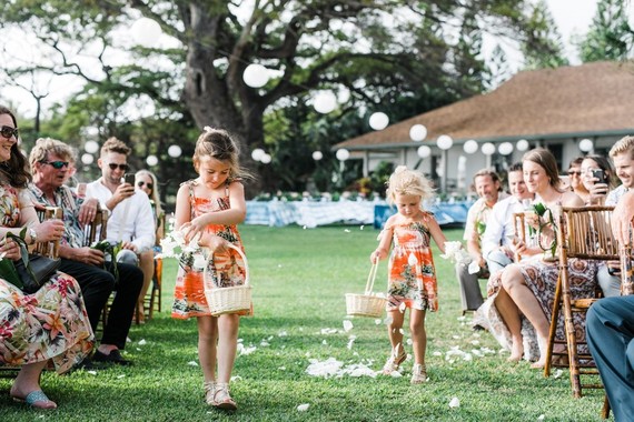 Tropical flower girls