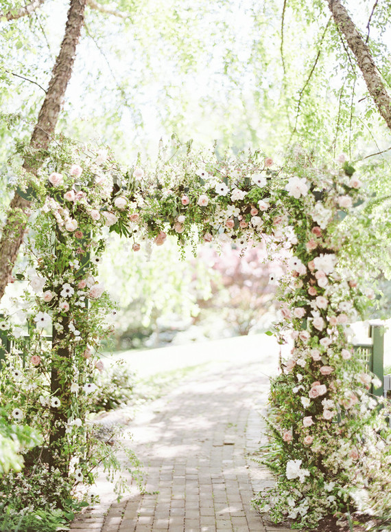 Floral ceremony arch