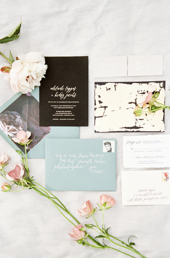 floral wedding invitations