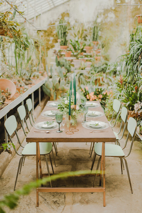 greenhouse inspired wedding ideas