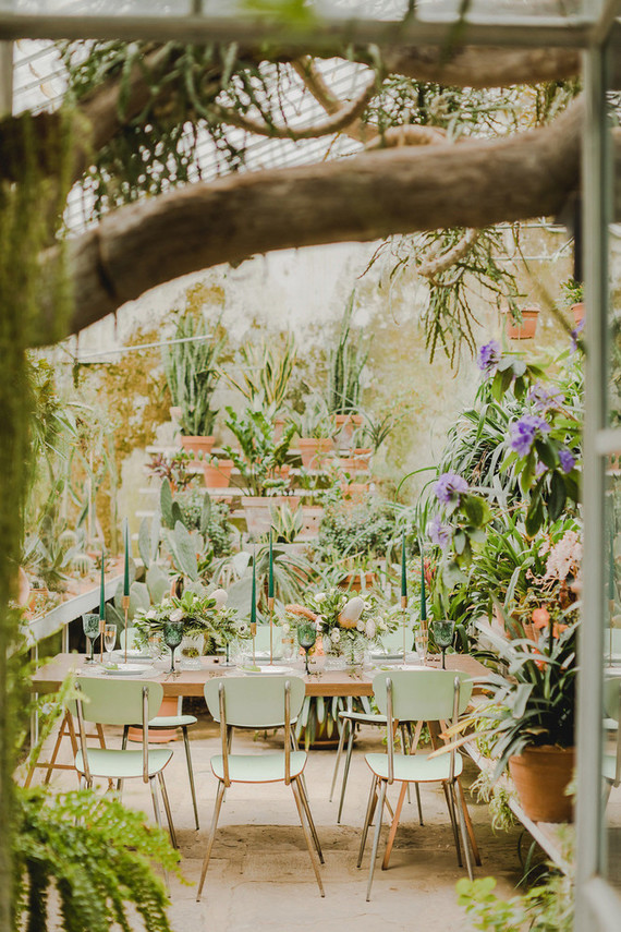 greenhouse inspired wedding ideas