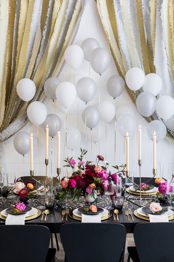 Black and gold New Year’s Eve party inspiration with Crate and Barrel