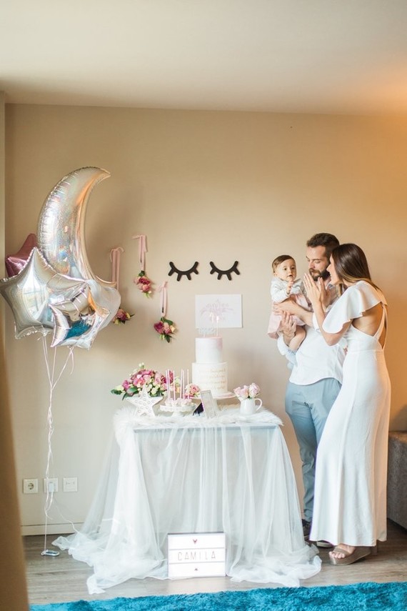 Whimsical simple girls  1st  birthday  ideas  First  birthday  