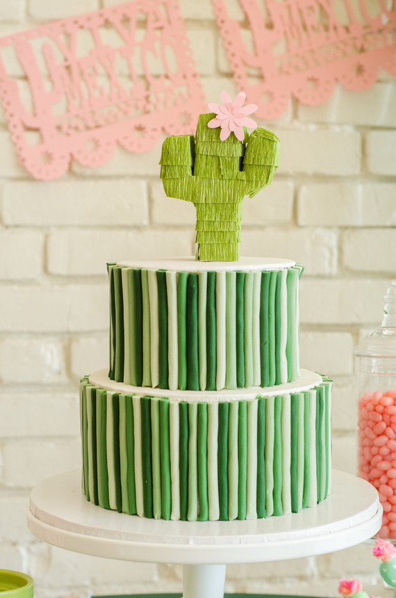 Cactus Themed Cinco De Mayo Party Cactus Themed Kids Party 100 Layer Cake