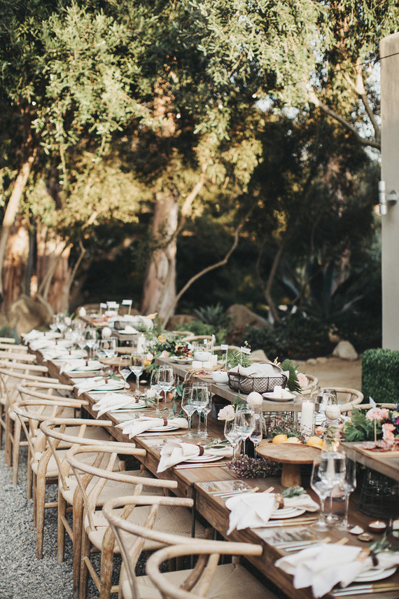 Intimate, elegant backyard wedding in Santa Barbara