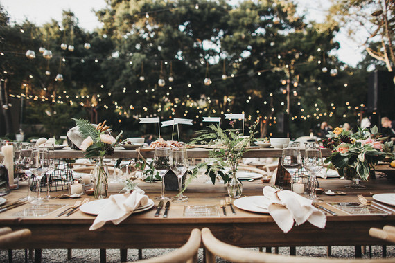 Intimate, elegant backyard wedding in Santa Barbara