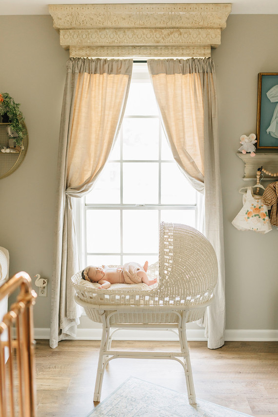 Vintage modern girl's nursery