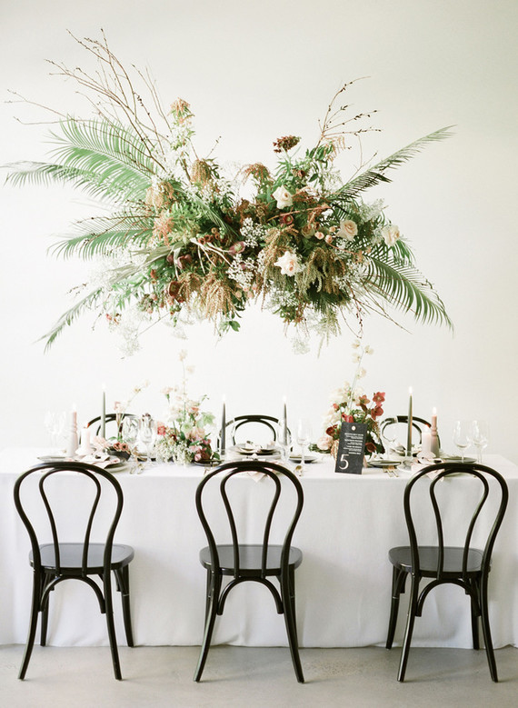 modern tropical wedding ideas at Portland's newest venue