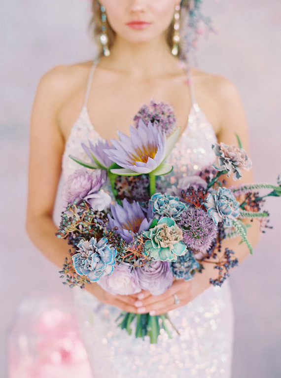 Modern pastel iridescent wedding ideas