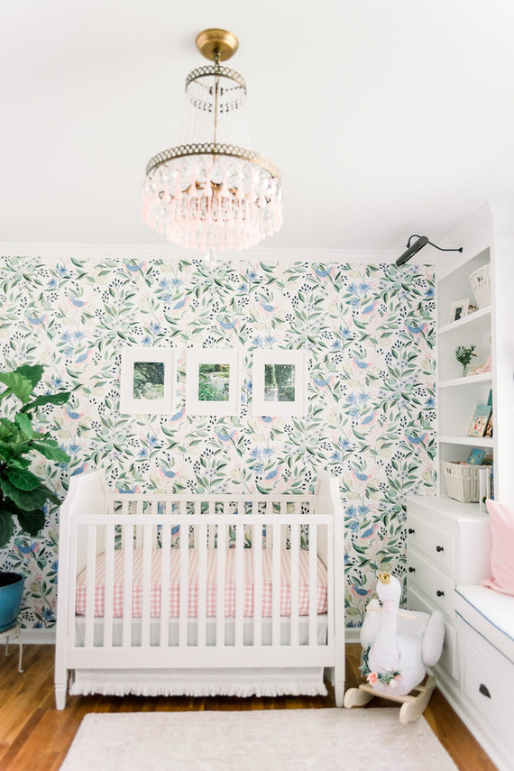 baby girl floral nursery