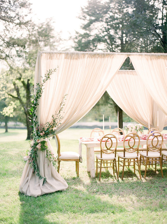 Elegant wedding tent