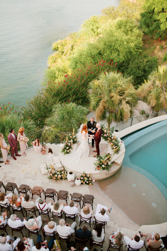 Intimate late summer backyard wedding in Austin