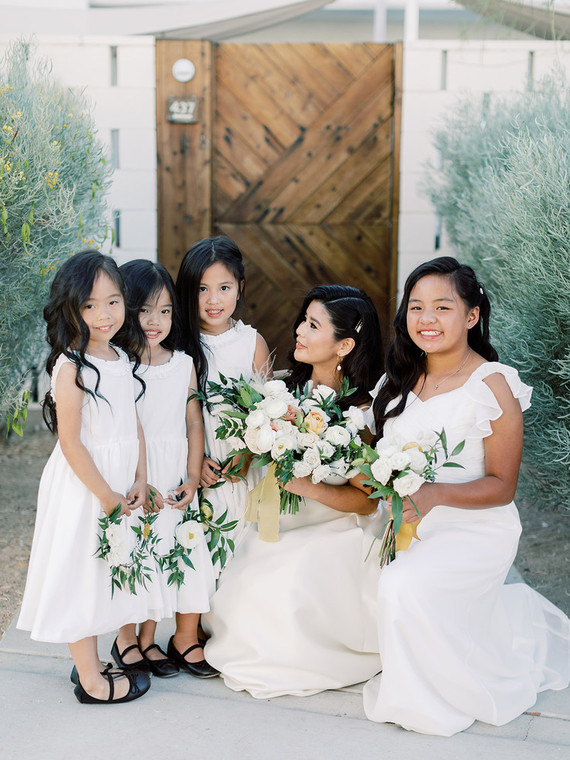 white flower girls