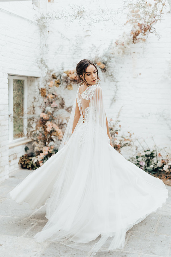 airy wedding dress