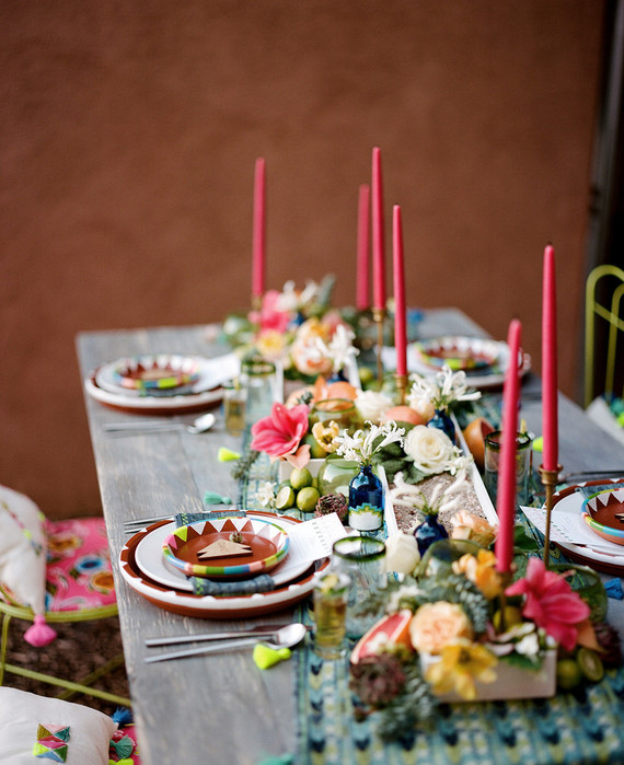 Mexican themed tablescape Wedding & Party Ideas 100 Layer Cake