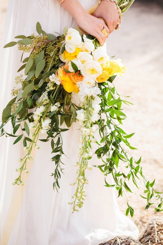 Yellow and green bouquet Wedding & Party Ideas 100 Layer Cake