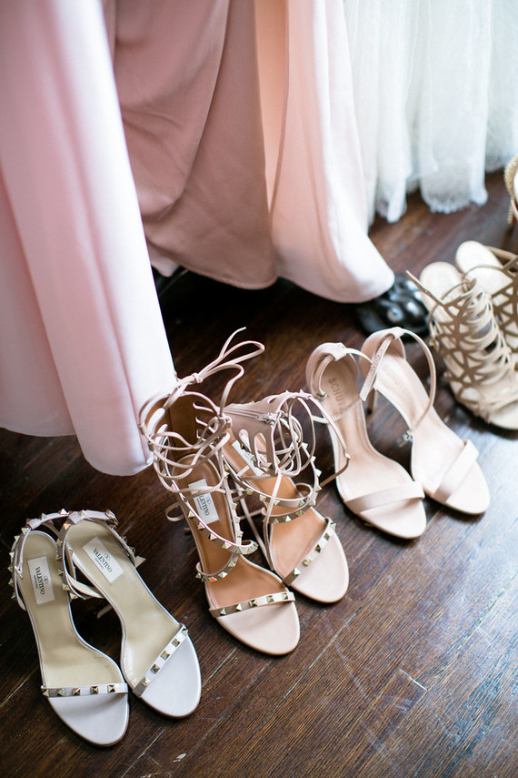 bridesmaid shoes nude
