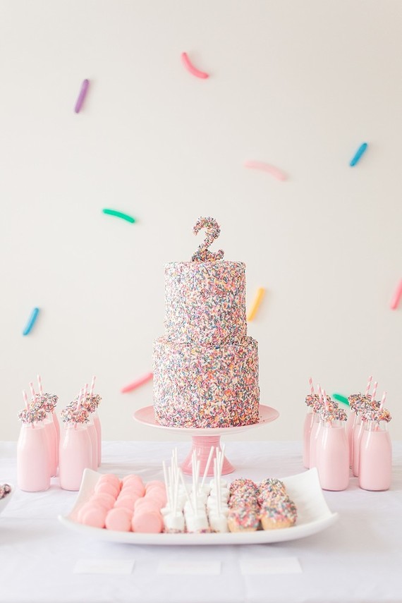 confetti girl's birthday party Wedding & Party Ideas 100 Layer Cake