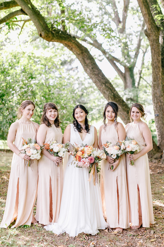 peach bridesmaid dresses | Wedding & Party Ideas | 100 Layer Cake