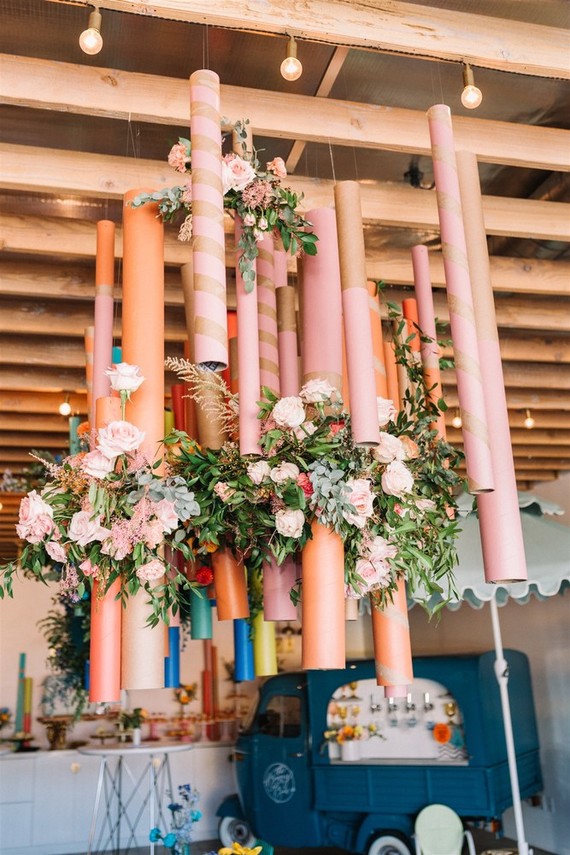 Floral installation Wedding & Party Ideas 100 Layer Cake