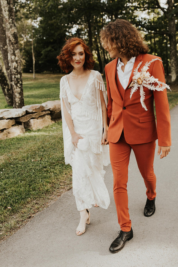 Rust colored suit wedding 60 photos - Astyledwedding.com